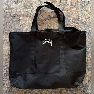 Stussy tote bag black used in great condition